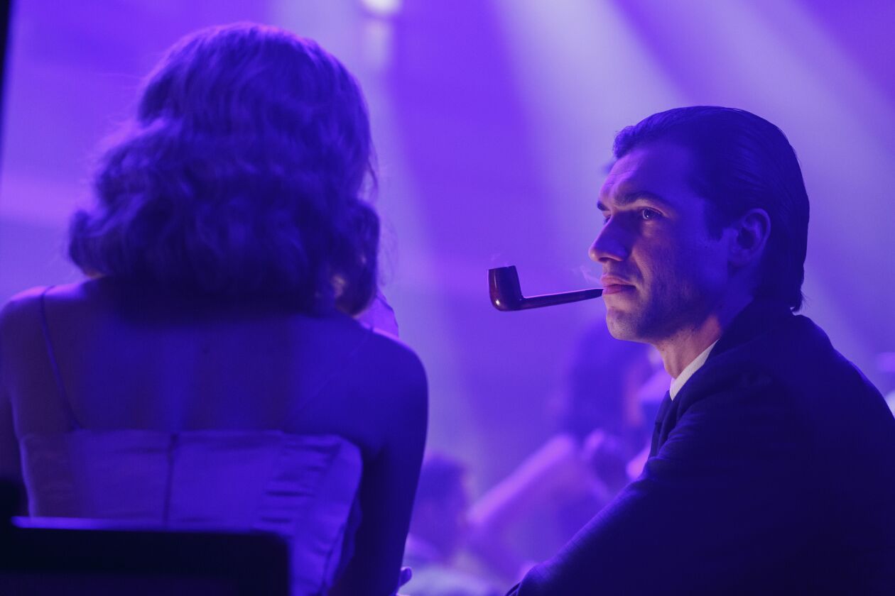 Matt Whelan plays Hugh Hefner during dramatic re-creations in “American Playboy.” | Amazon